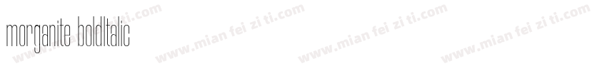 morganite boldltalic字体转换